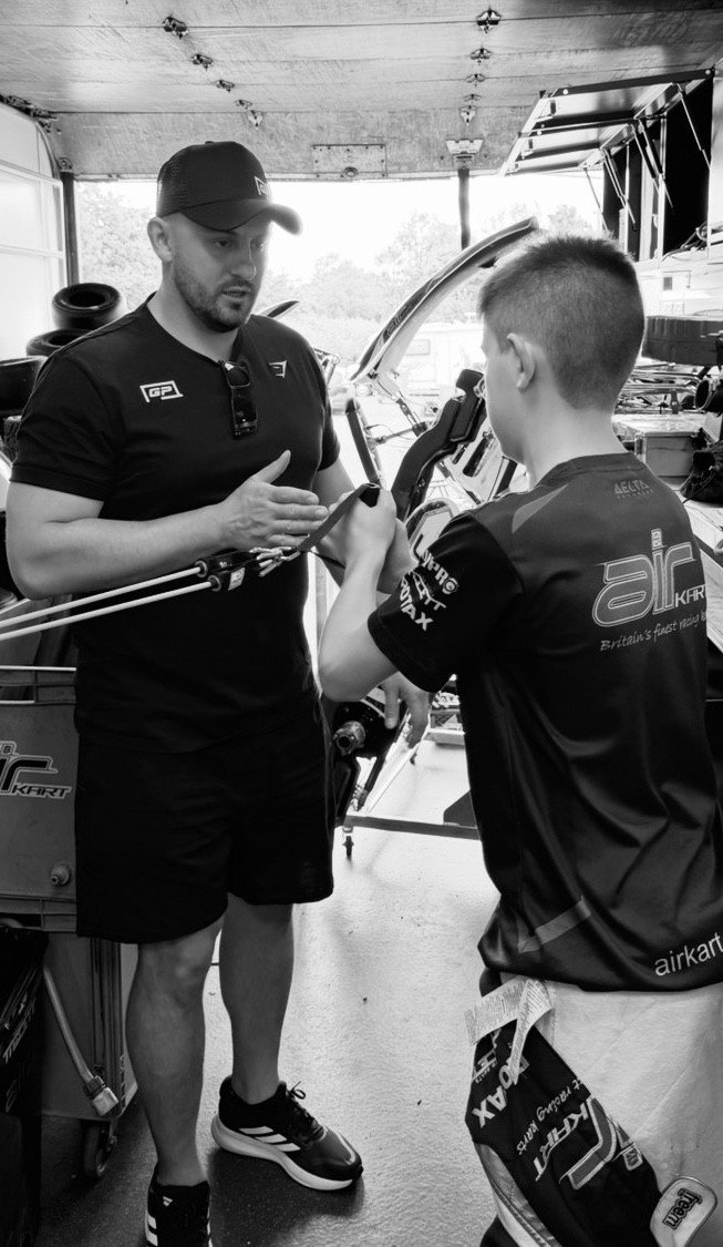 The team working at the circuit